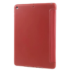 Acheter Etui en PU tablette support en trois volets rouge pour votre Apple iPad 9.7 (2017)