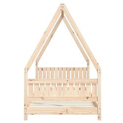 Maison Chic Lit simple Cadre de lit pour enfant,Lit d'Enfant Moderne 90x190 cm Bois de pin massif -MN10904 pas cher