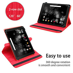 Cadorabo Coque Trekstor PrimeTab P10 (10.1 Zoll) Etui en Rouge