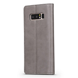 Avis Wewoo Housse Coque Pour Galaxy Note 8 LC.IMEEKE étui en cuir à rabat horizontal avec texture de veauavec support et fentes cartes et portefeuille gris