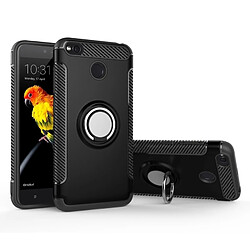 Wewoo Coque renforcée noir pour Xiaomi Redmi 4X Magnétique 360 Degrés Rotation Ring Armor Housse de protection