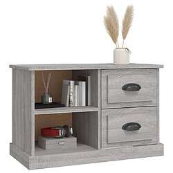 Acheter Maison Chic Meuble TV scandinave gris - Banc TV pour salon Sonoma 73x35,5x47,5 cm bois d'ingénierie -MN65264