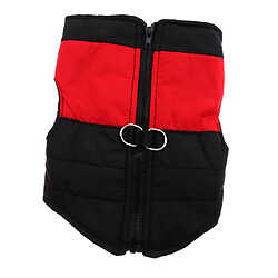 Chien D'hiver Chaud Manteau Gilet Étanche Veste En Bas Gilet Vêtements De Chiot Rouge L pas cher