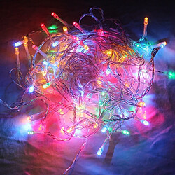 Wewoo Guirlande pour la fête de Noël Lumière de décoration de chaîne de batterie de de 10m 80 LED RVB pas cher