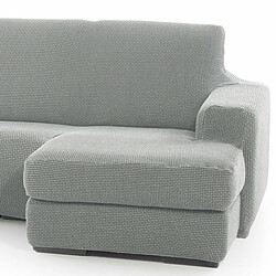 Chaise longue avec bras droit court Sofaskins NIAGARA 210 - 340 cm - Gris clair