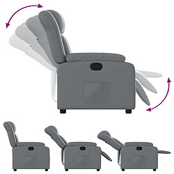 Avis vidaXL Fauteuil inclinable Gris Similicuir