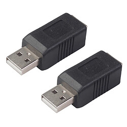 Lot De 2 Adaptateurs D'imprimante Connecteur USB Type A Mâle Vers USB Type B Femelle