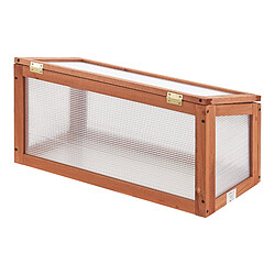 Acheter Helloshop26 Châssis de jardin toiture relevable en appentis en polycarbonate et pin 60 x 30 x 23-30 cm 03_0008266