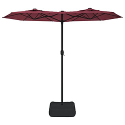 Acheter Maison Chic Parasol Jardin | Parasol à double tête avec LED rouge bordeaux 316x240 cm - GKD45782