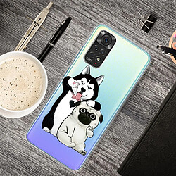 Coque en TPU antichoc deux chiens pour votre Xiaomi Redmi Note 11S 4G/Redmi Note 11 4G (Qualcomm)