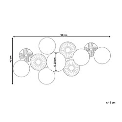 Avis Beliani Décoration murale THALLIUM Difforme Métal Doré