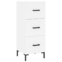 Acheter vidaXL Buffet haut Blanc 34,5x34x180 cm Bois d'ingénierie