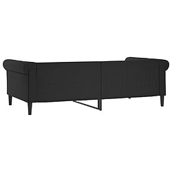 Acheter vidaXL Lit de jour sans matelas noir 100x200 cm similicuir