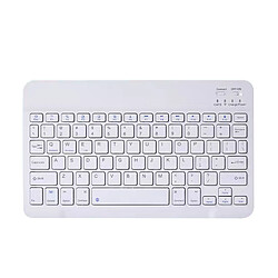 Clavier Bluetooth 10 Pouces Pour Tablette Ordinateur De Bureau Ordinateur Portable Blanc