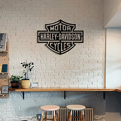 DEKORY Harley Davidson Décoration Murale en Métal, Décoration de garage - 50x38 cm