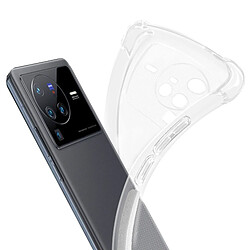 Avizar Coque Vivo X80 Pro Silicone Gel Flexible Fine et Légère Transparent pas cher