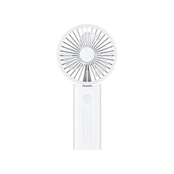 Ventilateur de Poche Portatif Électrique Portatif de Corde Accrochante Mobile de Mini Ventilateur de 3000mAh pour Extérieur-Blanc