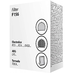 Kit de filtration f156 pour aspirateur sans sacs aeg, electrolux, tornado.