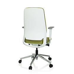 Chaise de bureau / chaise pivotante CHIARO T4 WHITE tissu vert hjh OFFICE pas cher