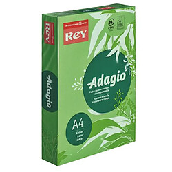 Ramette papier couleur Rey Adagio couleurs intenses A4 80 gr - 500 feuilles - vert vif