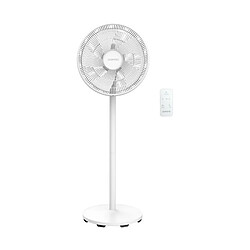 OCEANIC Ventilateur de pied - 50 W - Ø 40 cm - 3 vitesses - Oscillant - Inclinable - Blanc