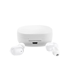 Avizar Écouteurs Bluetooth 5.2 avec Étui de Charge Autonomie 12 Heures Son Clair Blanc