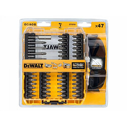 Coffret de vissage 47 pièces avec lunettes de protéction teintées Dewalt DT70703-QZ