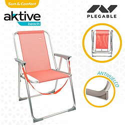 Acheter Chaise Pliante Aktive Flamingo Corail 44 x 76 x 45 cm (4 Unités)