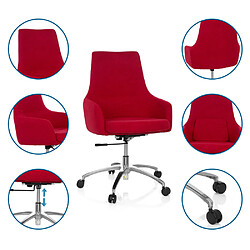 Avis Chaise de bureau / siège pivotant SHAKE 100 tissu rouge hjh OFFICE