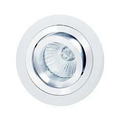 Inspired Downlight encastré pivotant 9,2 cm rond 1 x GU10 Max 50 W nickel satiné, chrome