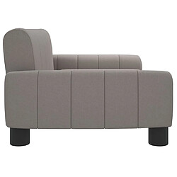 Avis vidaXL Canapé pour enfants taupe 70x45x30 cm tissu