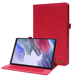 Etui en PU avec support et porte-carte rouge pour votre Samsung Galaxy Tab A8 10.5 (2021)