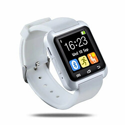 Montre Intelligente Bluetooth U8 Fashion Pour Téléphones Intelligents Samsung Htc Lg Xiaomi Android - Blanc