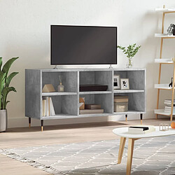 vidaXL Meuble TV gris béton 103,5x30x50 cm bois d'ingénierie