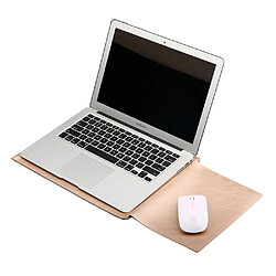 Avis Sacoche en cuir SOYAN avec tapis de souris pour Macbook Air 13.3 pouces / Pro 13.3 pouces - Or