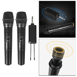 2 pièces Sans Fil Microphone Professionnel de Poche Système Microphone pour La Maison Karaoké pas cher