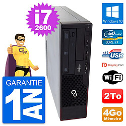 PC Fujitsu Esprimo E910 DT Intel i7-2600 RAM 4Go Disque Dur 2To Windows 10 Wifi - Occasion