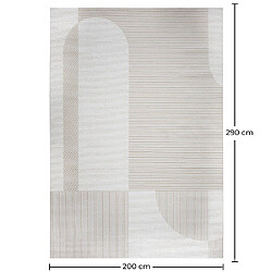 Acheter ICONIK INTERIOR Grand Tapis Design Contemporain et Moderne - Beige (290x200 cm) - Spere Beige