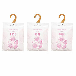 Lot de 3 Cintres Parfumés Accro 14cm Rose