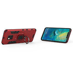 Wewoo Coque Housse de protection antichoc PC + TPU pour HuMate 20 Pro, avec support d'anneau magnétique (rouge) pas cher