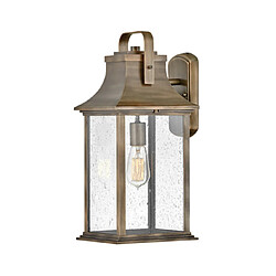 Elstead Lighting Applique murale extérieur Hinkley Fonte d'aluminium,verre grainé transparent Bronze bruni