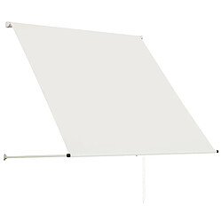 Avis vidaXL Auvent rétractable 150x150 cm Crème