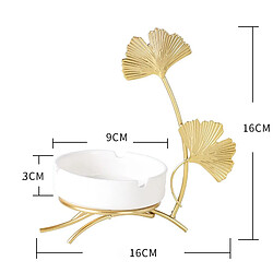 Universal Métal Ginkgo Cendrier Ameublement Creative Home Salon Salon Bureau Table Cendrier