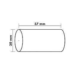 Bobine pour TPE Exacompta 43642E - Papier thermique 57 x 30 mm sans phénol - Paquet de 20