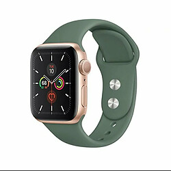 PHONECARE Bracelet SmoothSilicone pour Apple Watch Series 8 Aluminum - 41mm - Vert Foncé