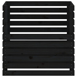 Acheter vidaXL Composteur Noir 80x80x78 cm Bois massif de pin