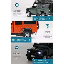 Universal 1: 32 Land Rover Defender, alliage, modèle, jouet.(Vert) pas cher