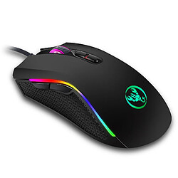 Universal Maison de jeu filaire 7 couleurs RVB RV Backlit Ergonomic 6400 DPI Souris de jeu optique réglables