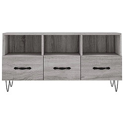 Acheter vidaXL Meuble TV sonoma gris 102x36x50 cm bois d'ingénierie