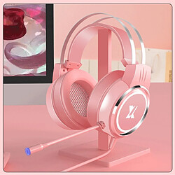 Avis Universal Écouteurs filaires roses Écouteurs PC Gamers Stéréo Casque pliant Flexible Réglable MIC Casque Ordinateur Portable/PC/Téléphone Cellulaire Cadeau pour les filles |